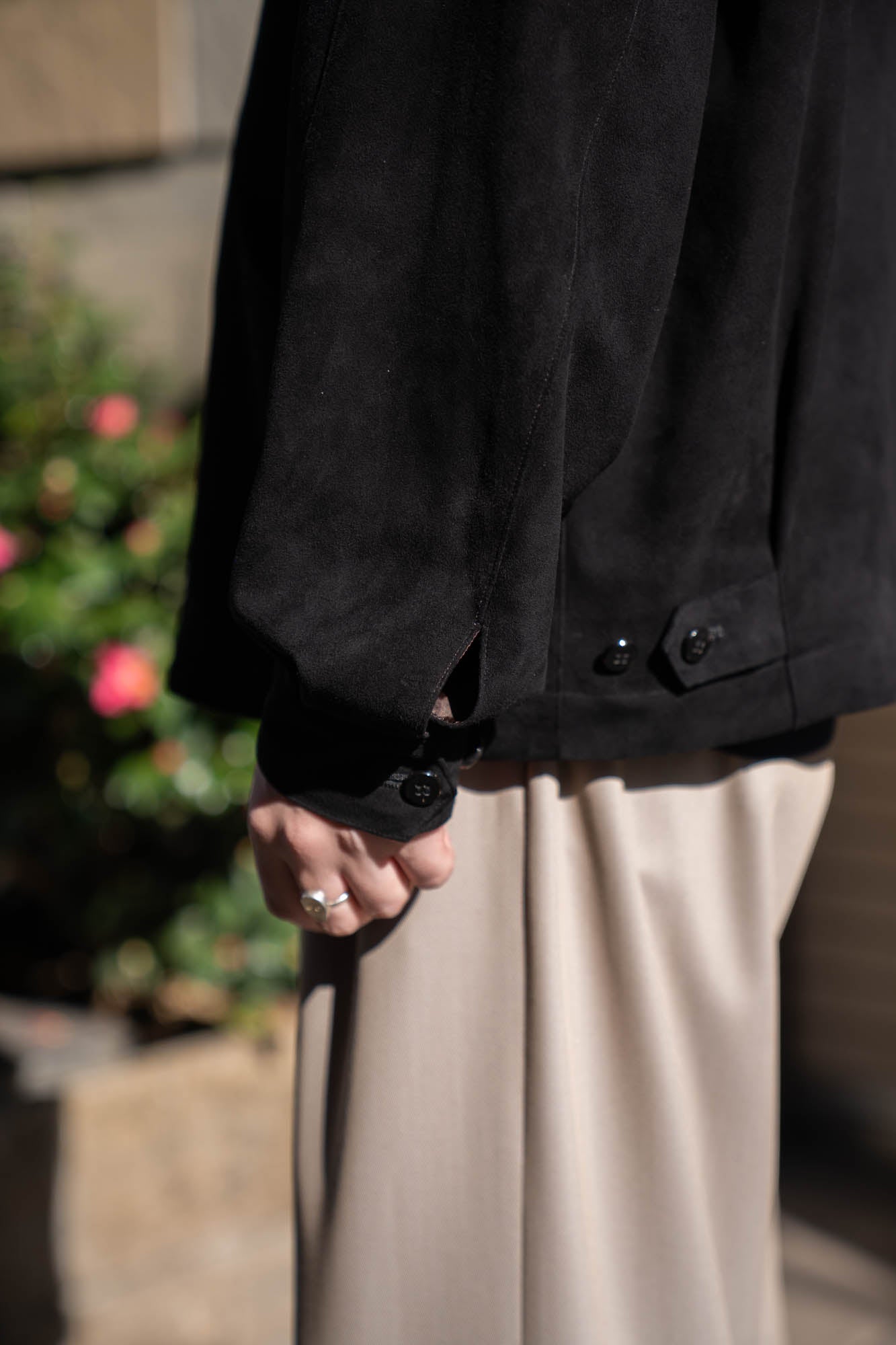 sheep suede light blouson