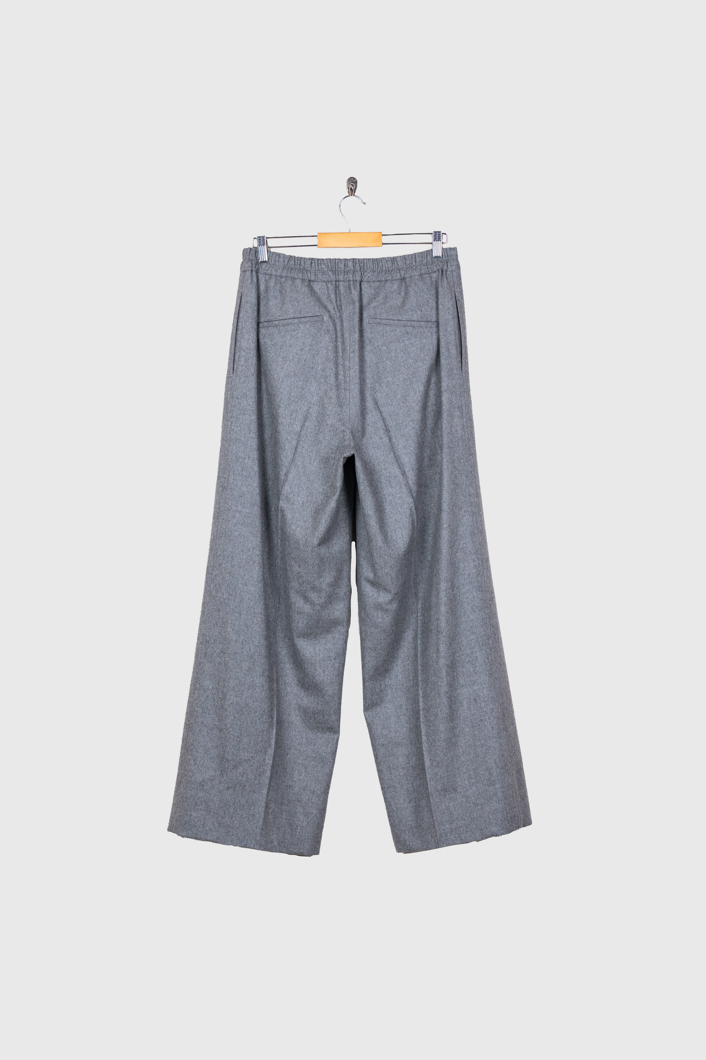 WOOL FRANNEL EASY TROUSERS