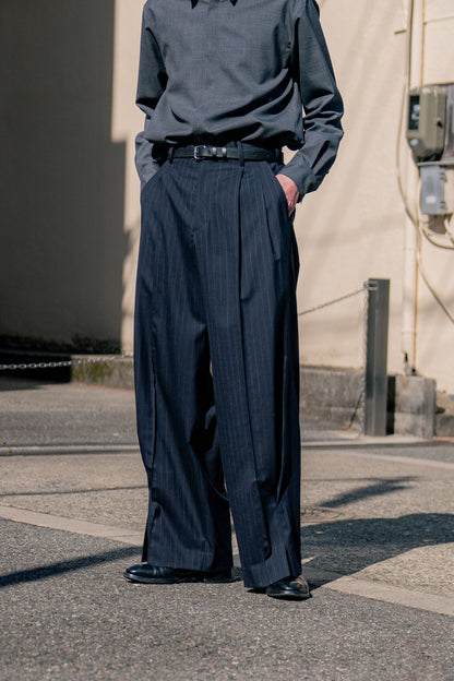 Pinstripe-pattern pants