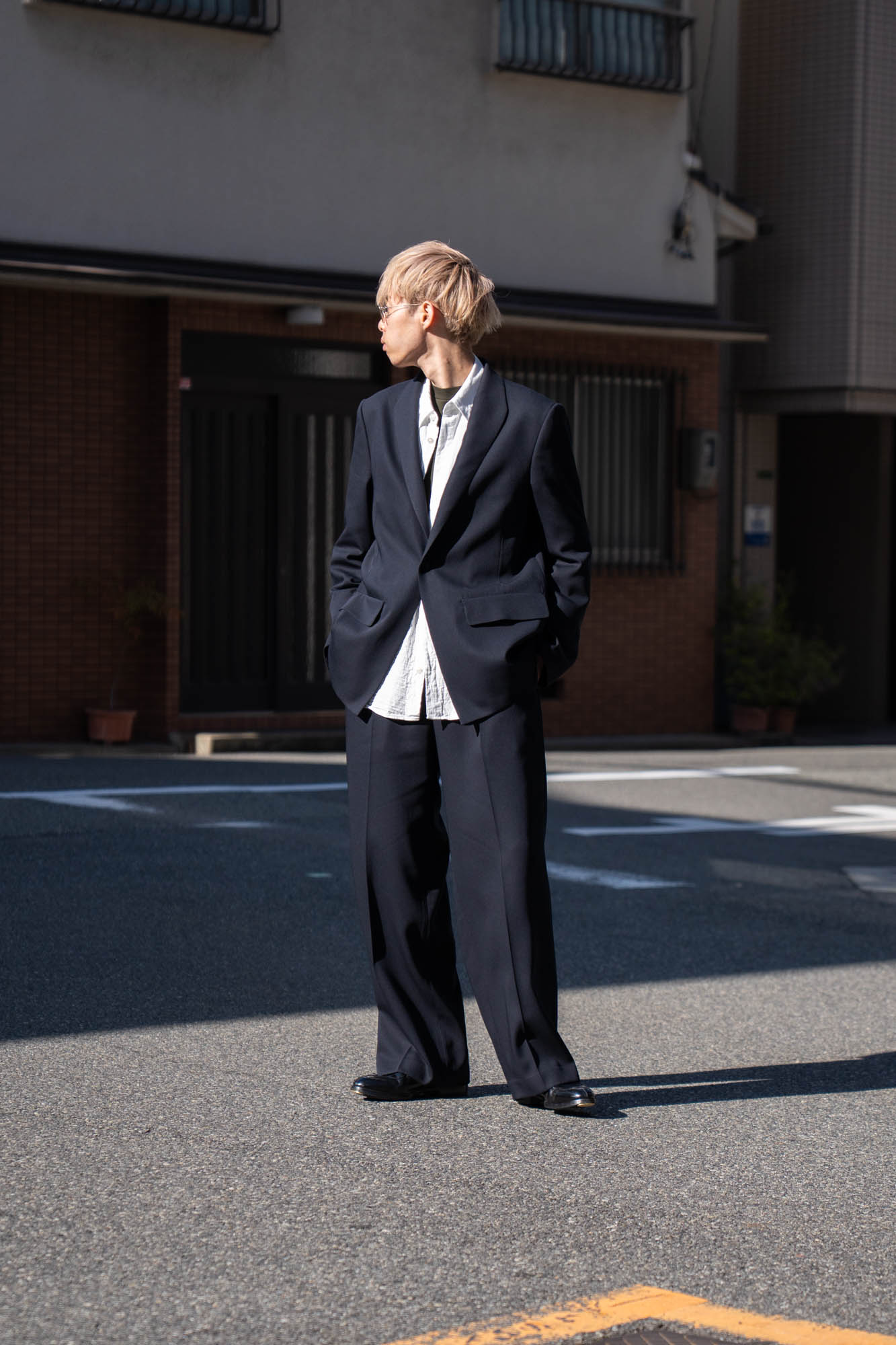 MODIFIED SHAWL COLLAR JACKET