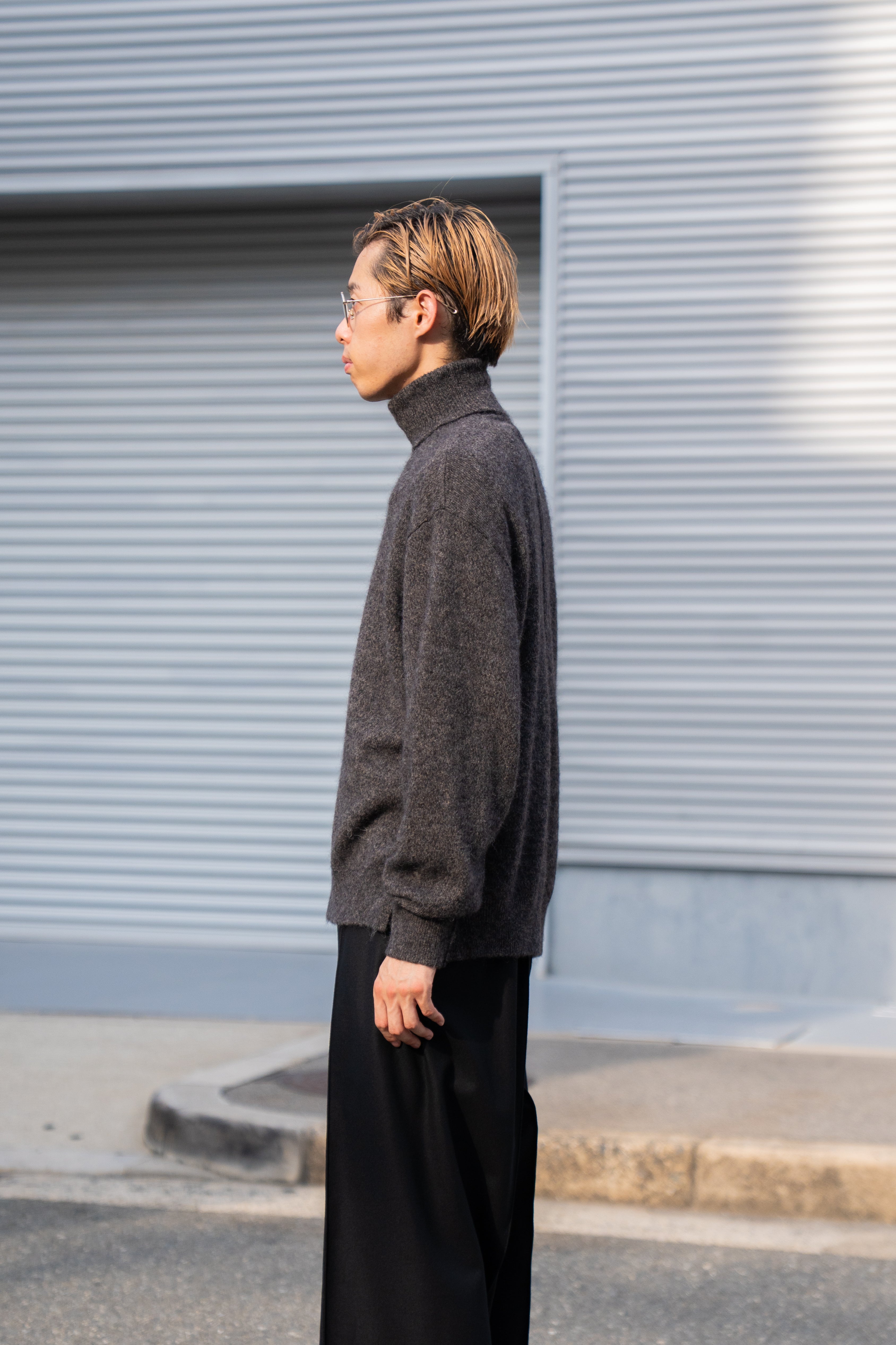 ssstein（シュタイン） 25AW - WOOL/ALPACA KNIT LOOSE TURTLE NECK PO