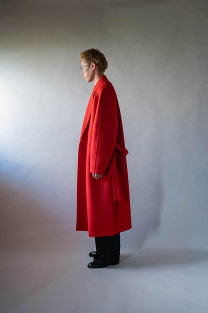 W/CA DOUBLE FACE NOTCH LAPEL COAT(ST.1544)