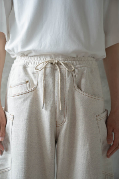 3D cutting sweat pants