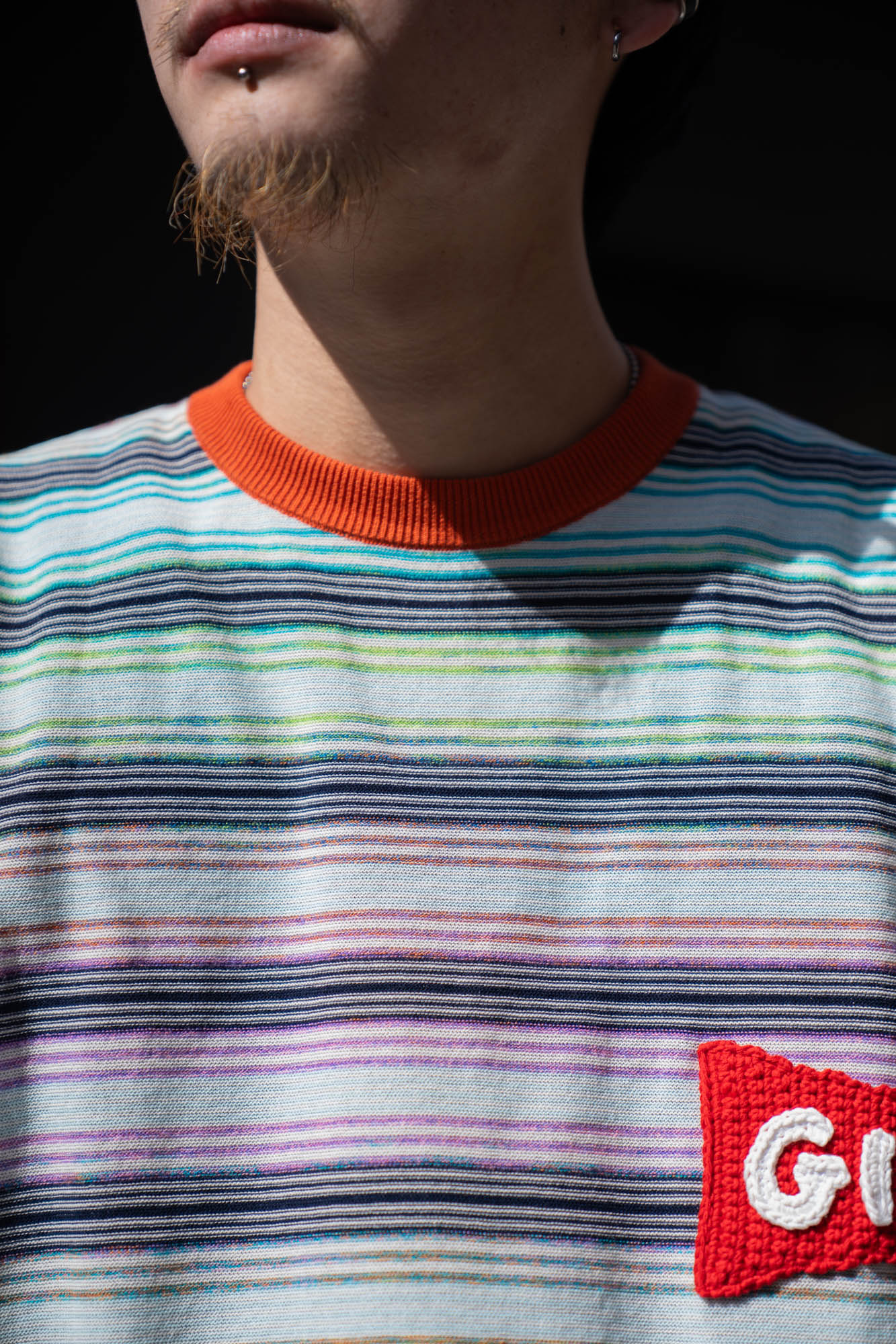 Border Knit Tee