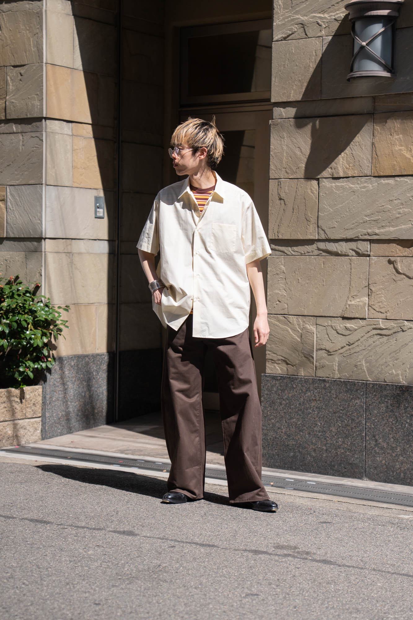 SUVIN COTTON OVERSIZED SS SHIRT(ST.1497)