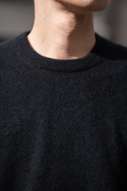 PURE CASHMERE KNIT CREW NECK LS(ST.1473)