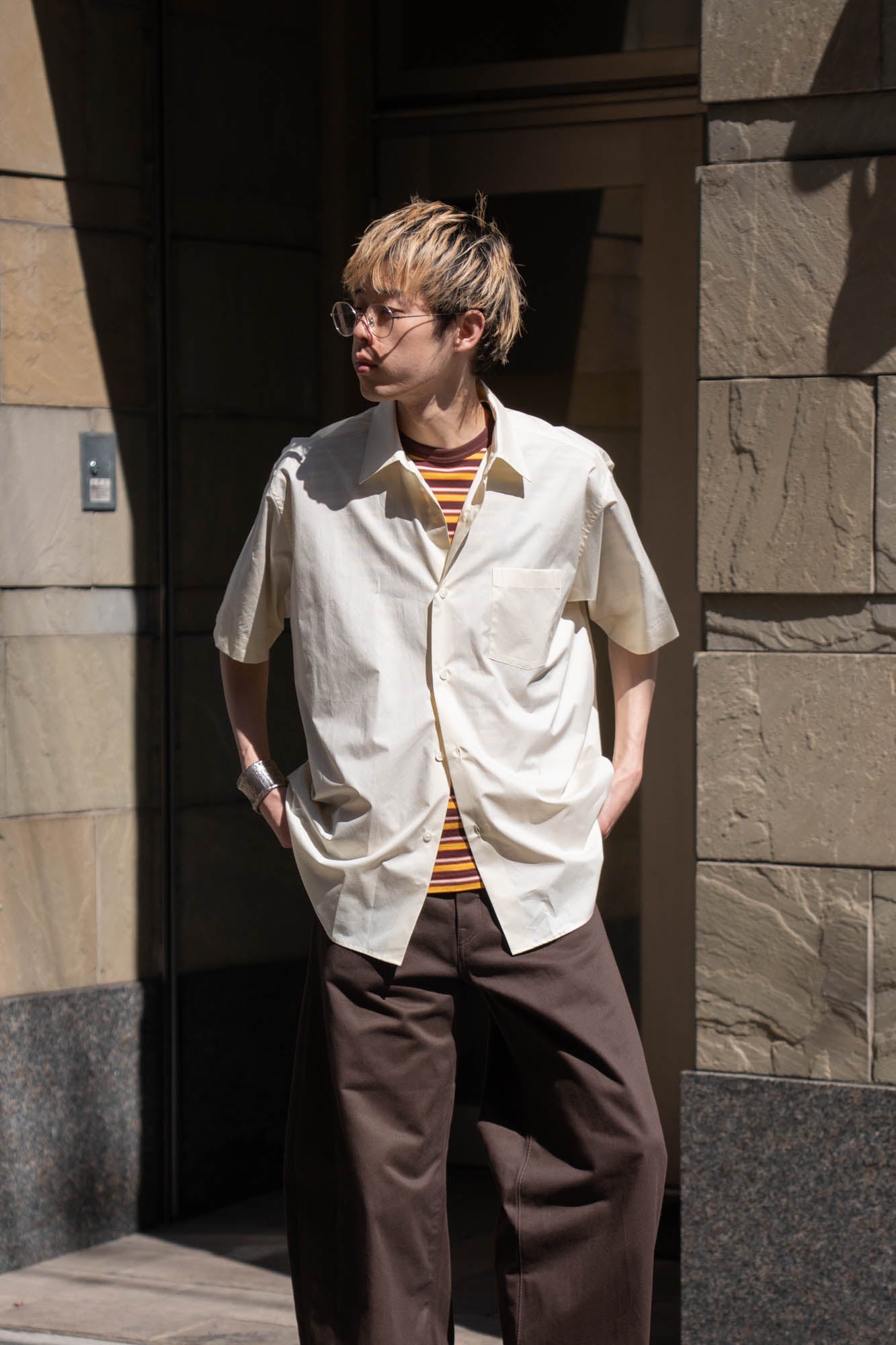 SUVIN COTTON OVERSIZED SS SHIRT(ST.1497)