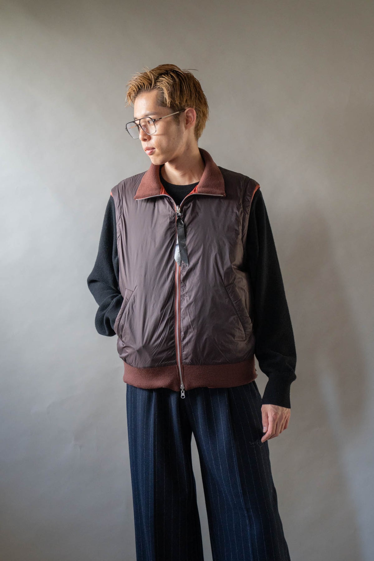 08sircus × TAION Down detachable bomber reversible