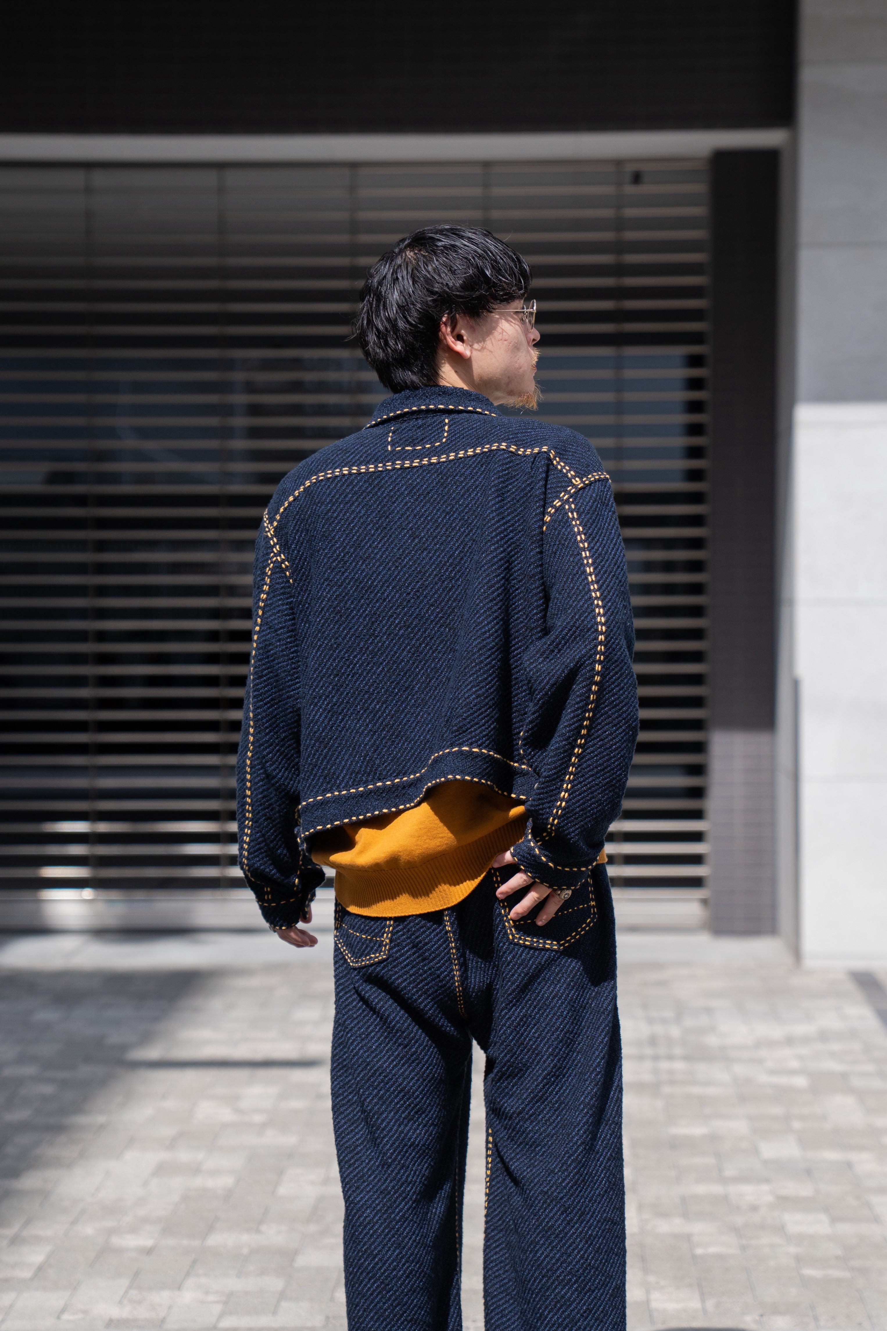 gim context（ジムコンテキスト） - Hand Stitched Rigid Denim Knit