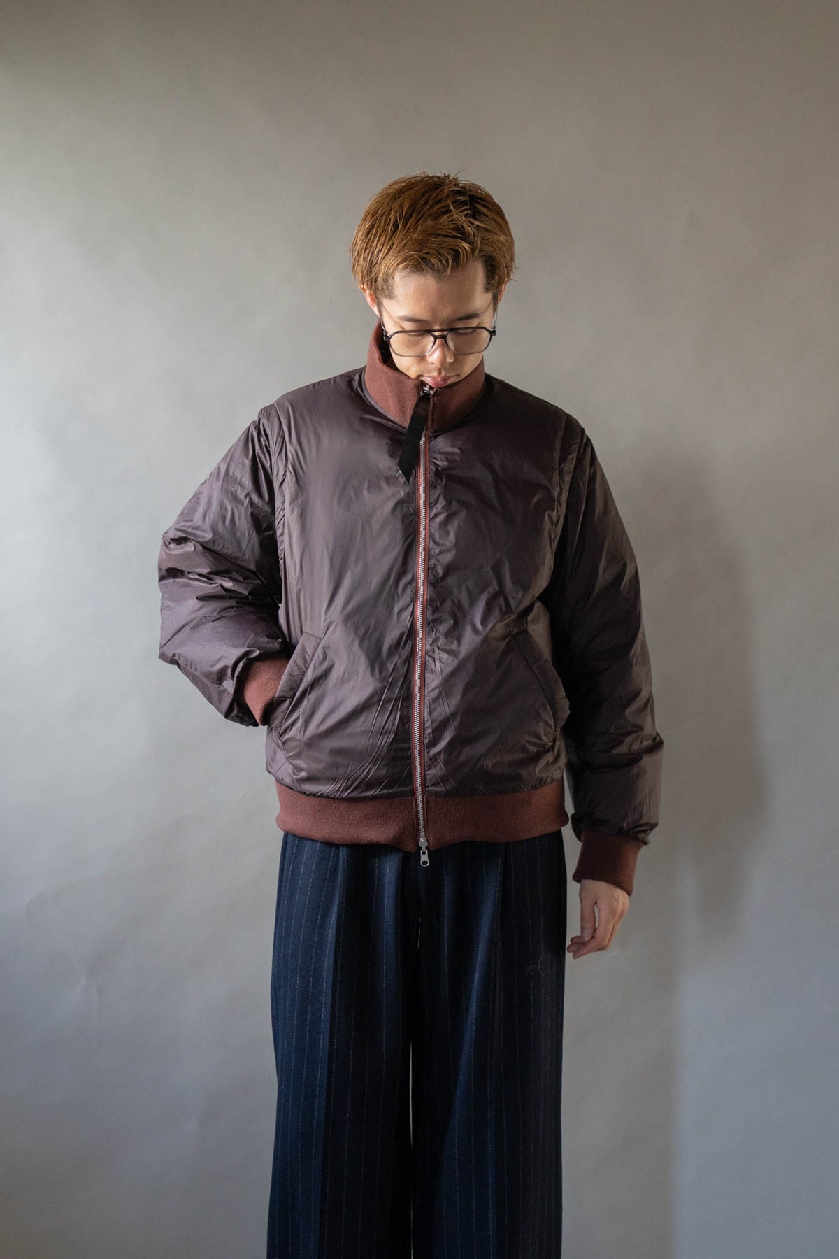 08sircus × TAION Down detachable bomber reversible