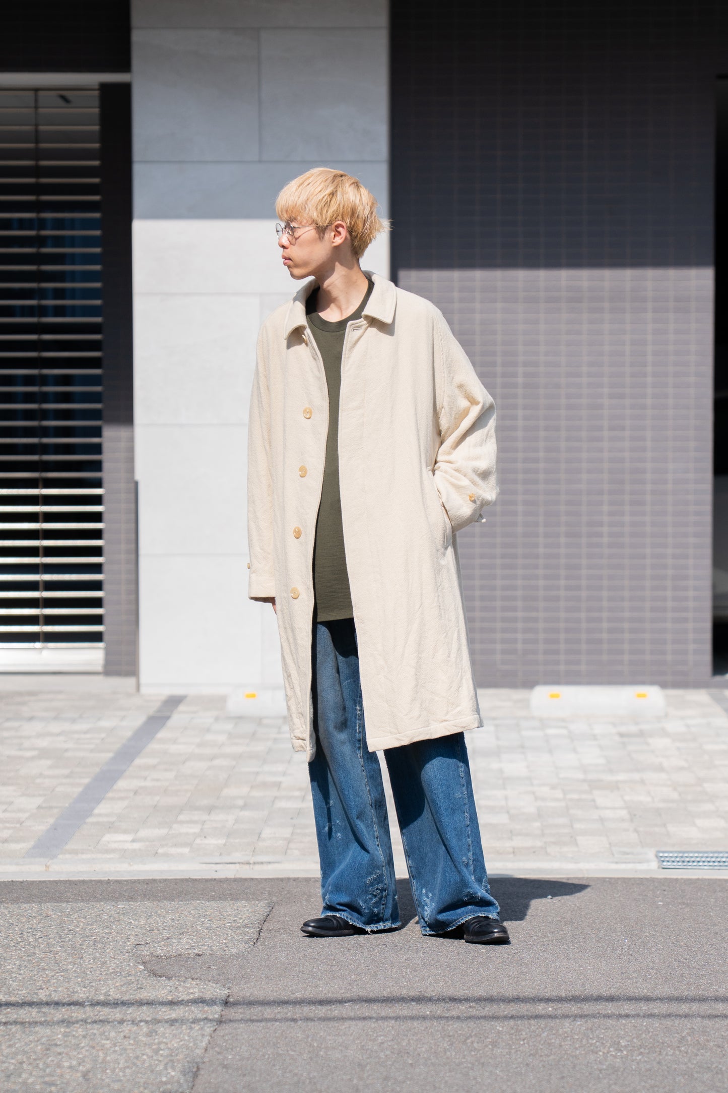 Classic Wool Balmacaan Coat