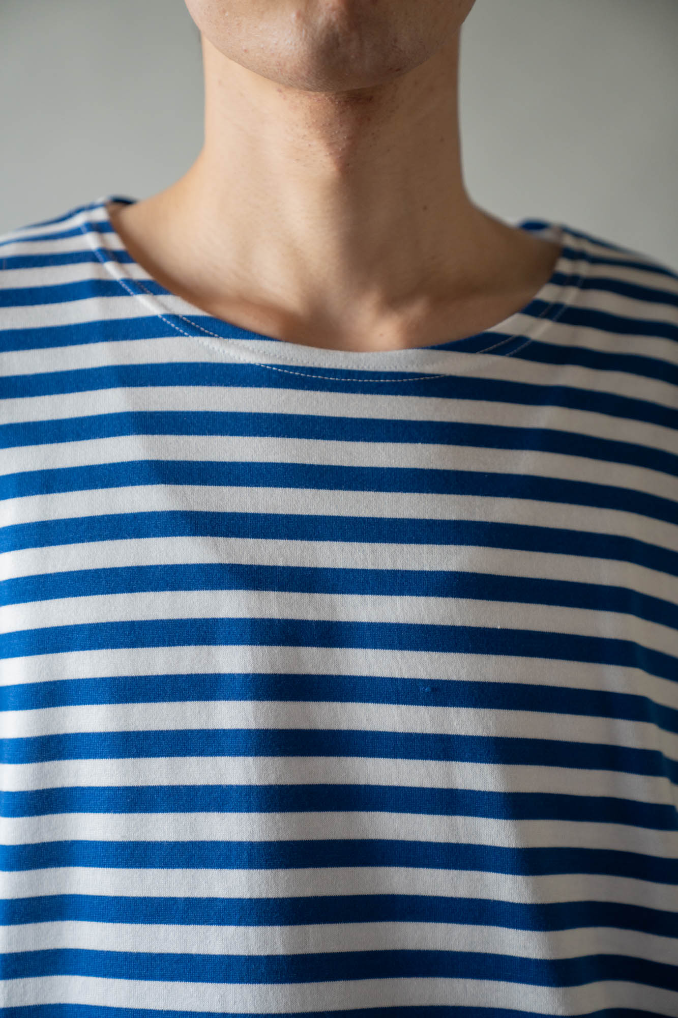 BORDER LONG T SHIRT
