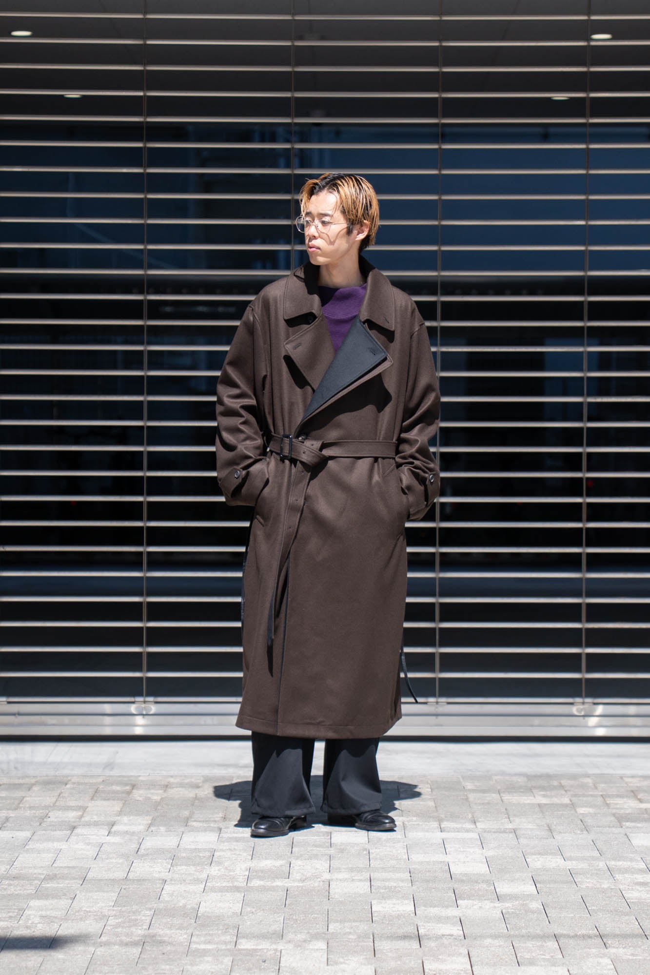 DOUBLE LAPELED DOUBLE BREASTED COAT(ST.1209)