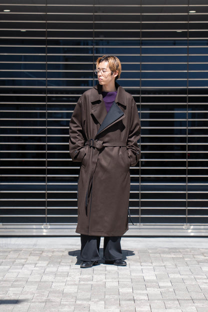 DOUBLE LAPELED DOUBLE BREASTED COAT(ST.1209)