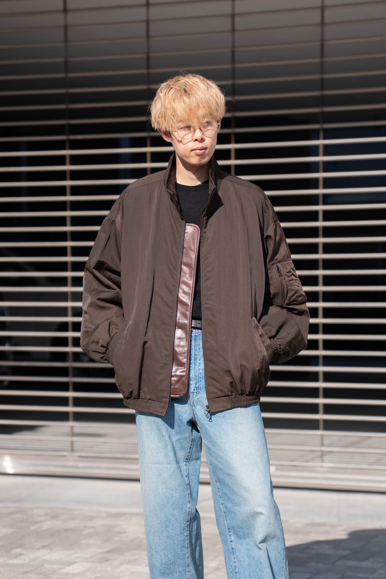 SHRUNK NYLON OVERSIZED FIGHT JACKET(ST.1386) | ブルゾン ssstein