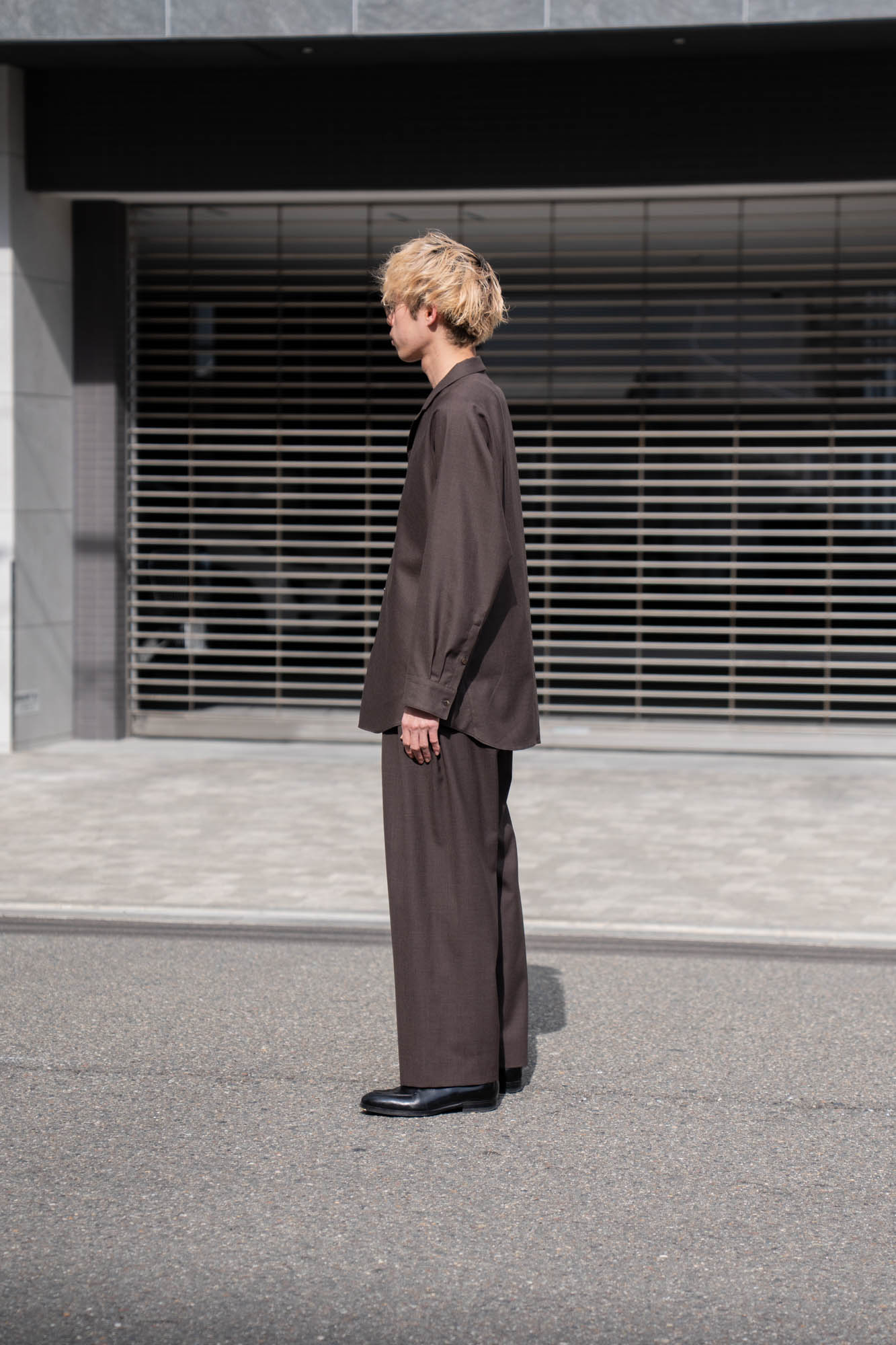 5 Tuck Trouser in Wool Tropical