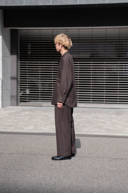 5 Tuck Trouser in Wool Tropical