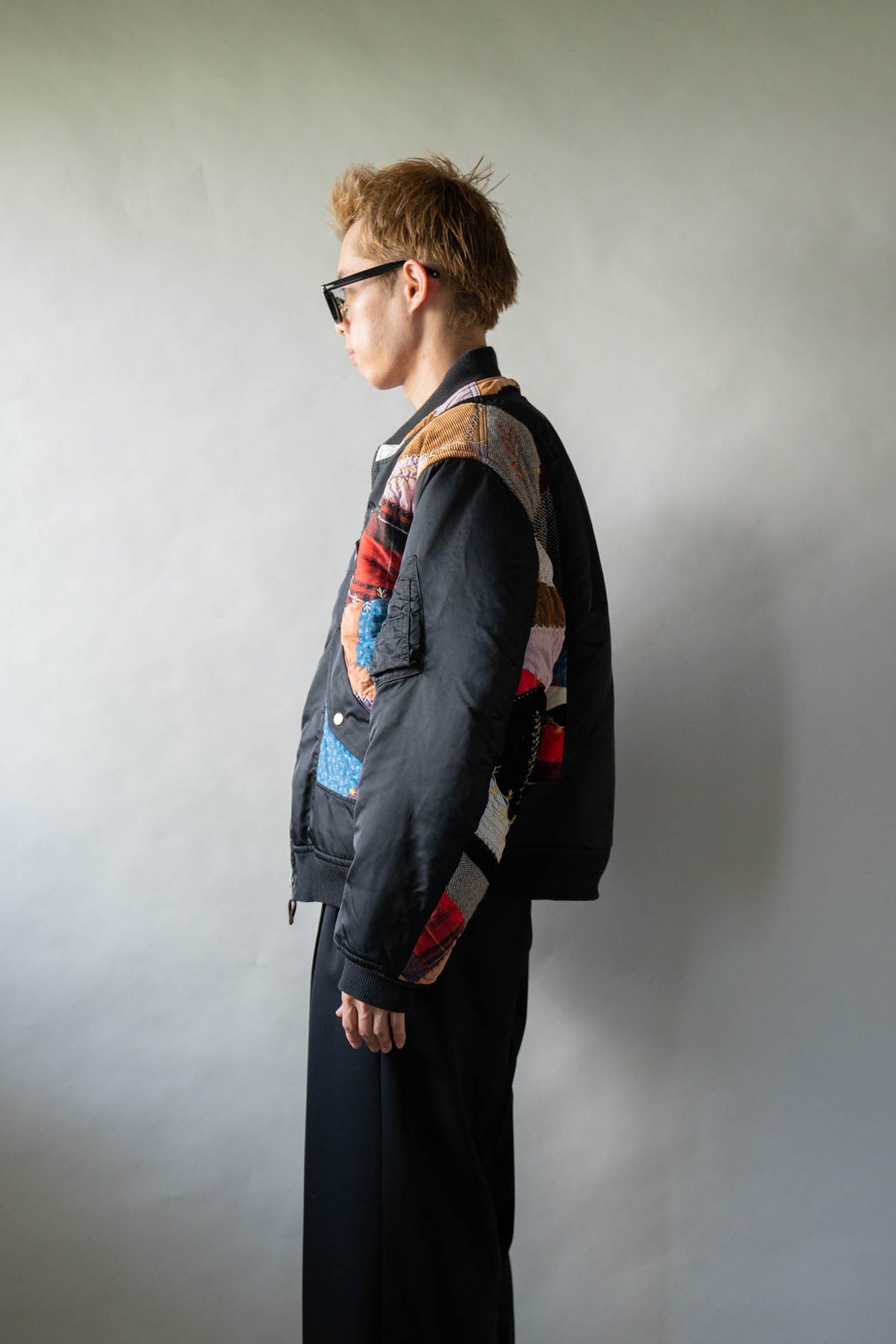 Quilt bomber jacket