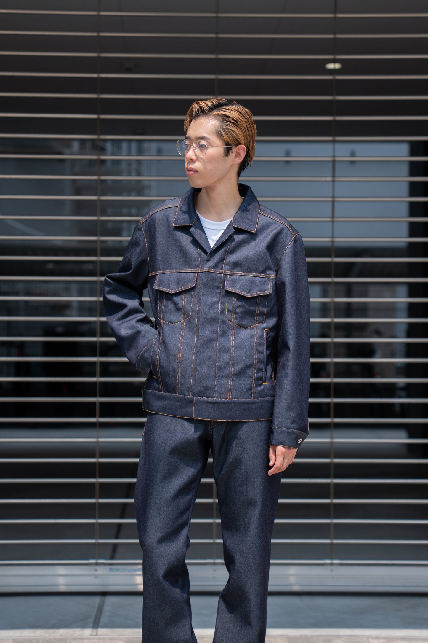 DENIM JACKET IN WOOL DENIM