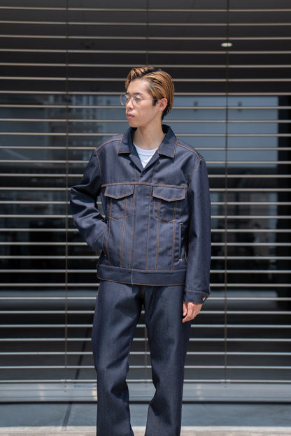 DENIM JACKET IN WOOL DENIM