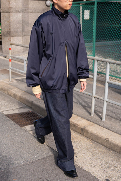 SILK-BACK STAND COLLAR ZIP JACKET(ST.1378)