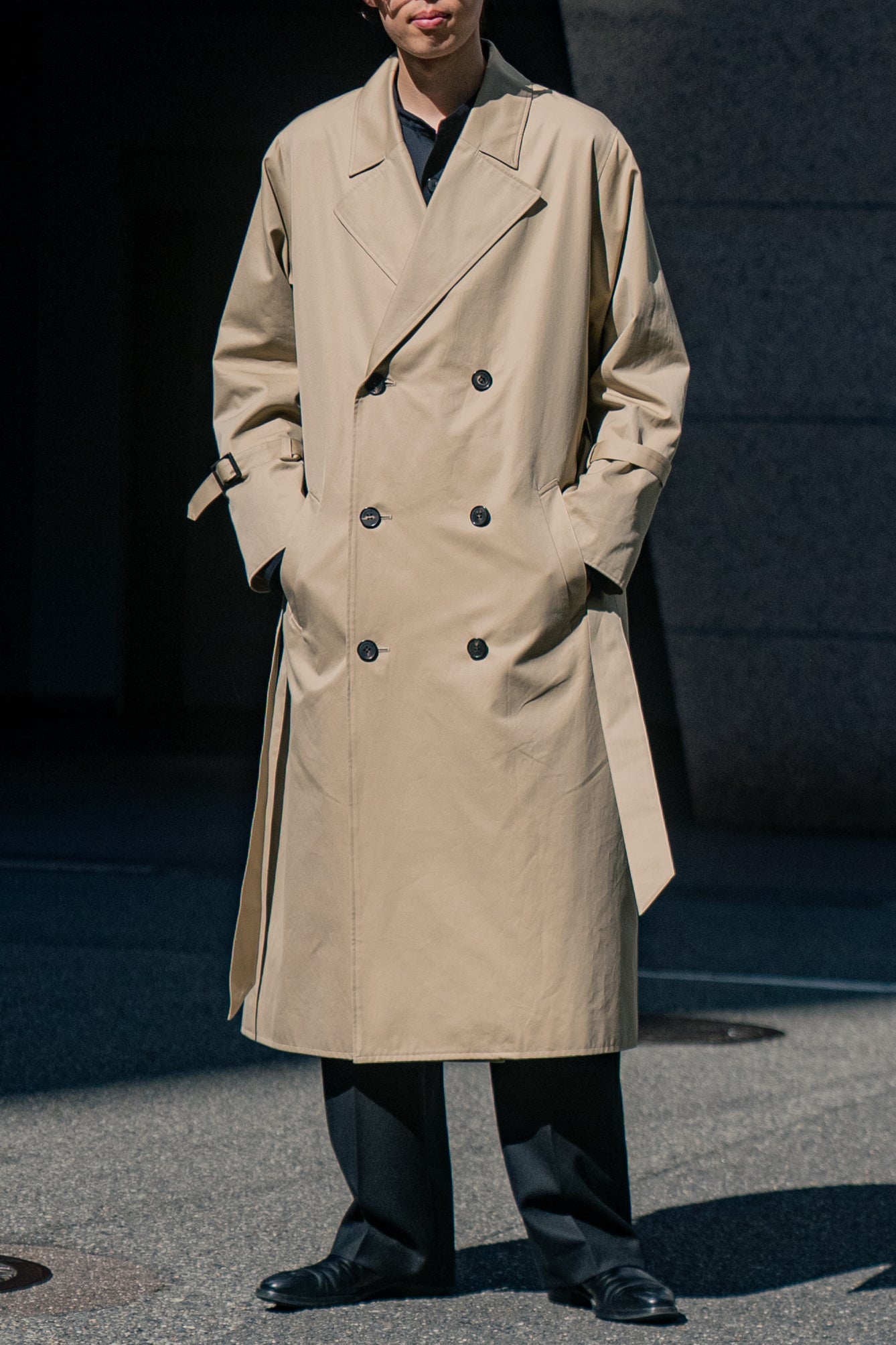 Pleats Yoke Coat