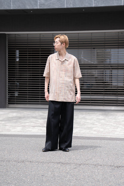 cotton ikat check shirt