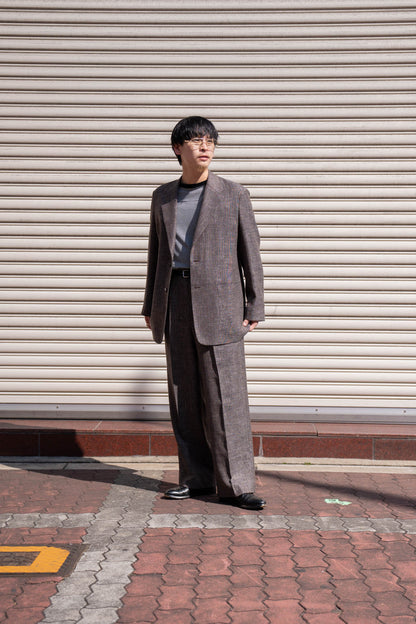WOOL LINEN 1TUCK SLACKS