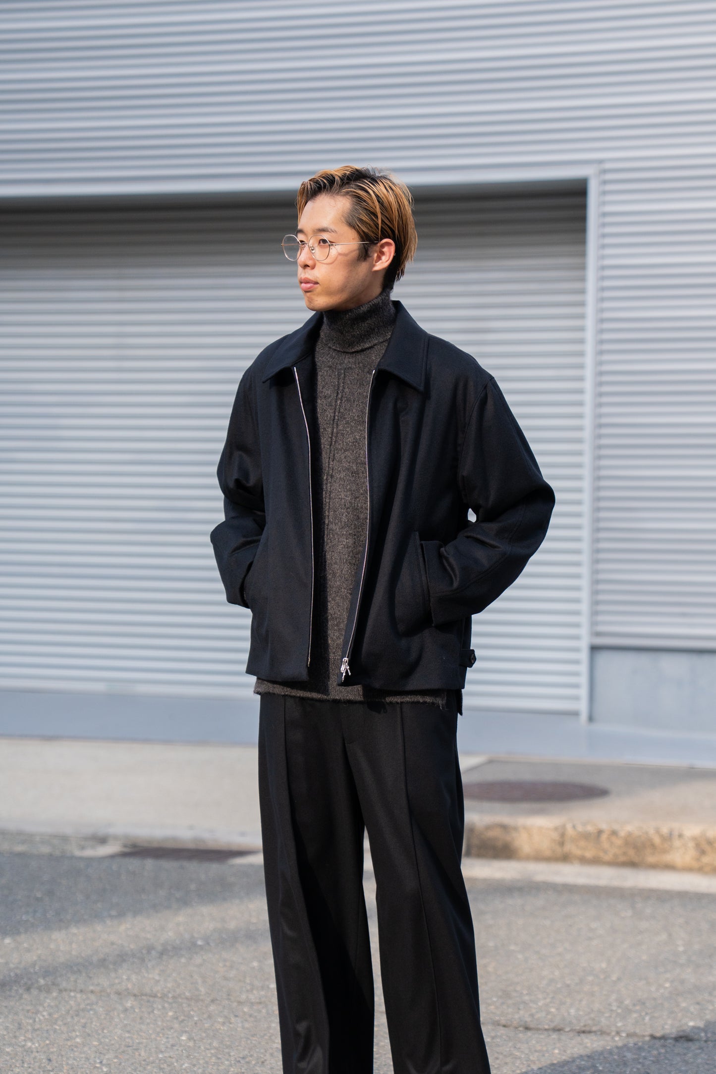 W/CA BEAVER ZIP SHORT JACKET(ST.1228)