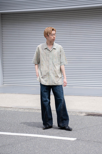 cotton ikat check shirt