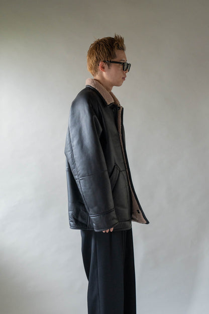 REVERSIBLE MOUTON BLOUSON