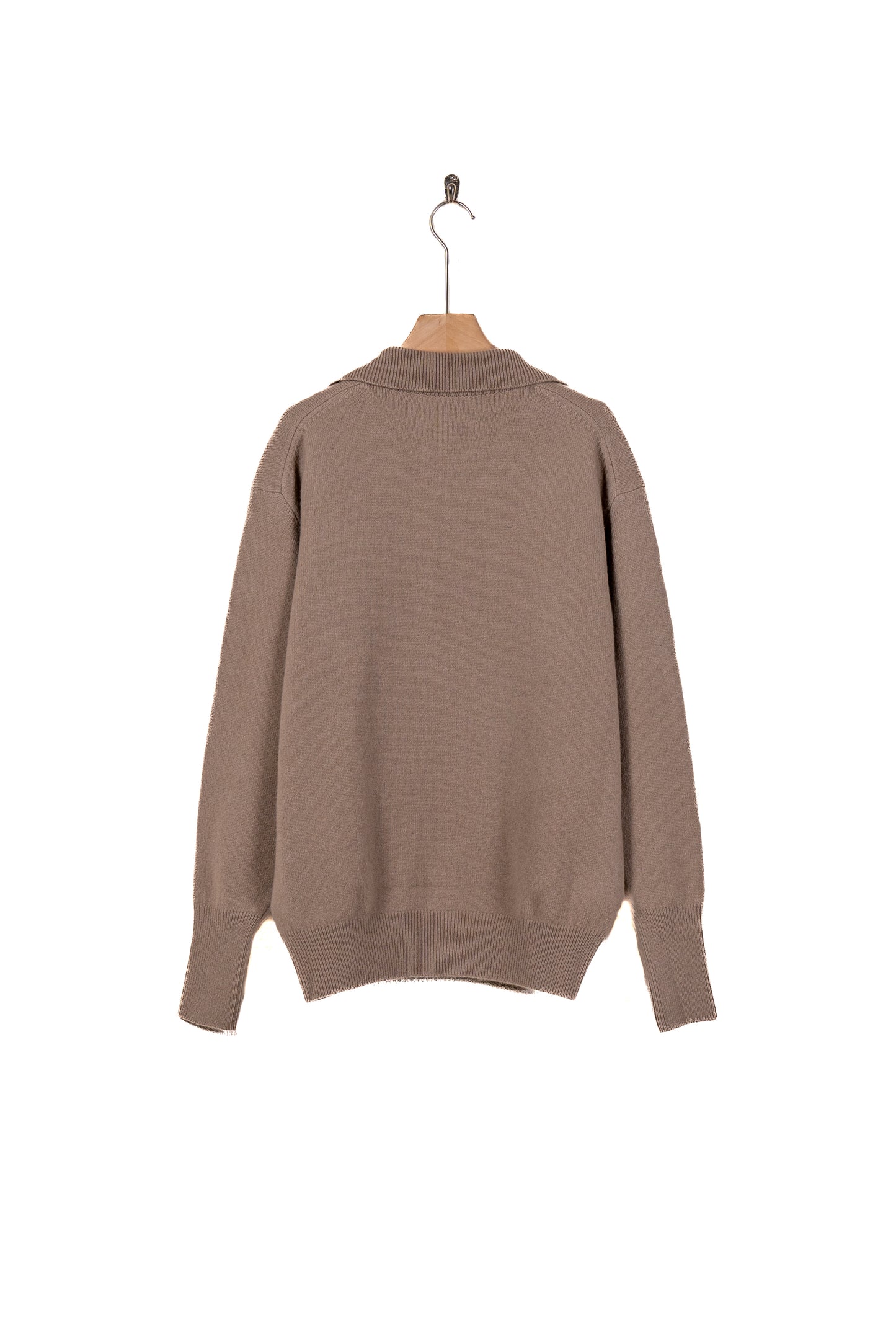 EXTRA FINE WOOL KNIT SKIPPER LS