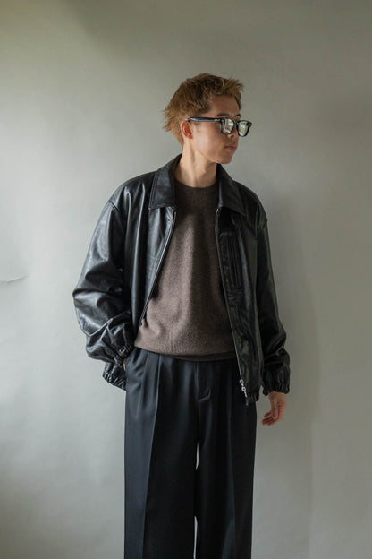 CALF ZIP SHORT JACKET(ST.1550)