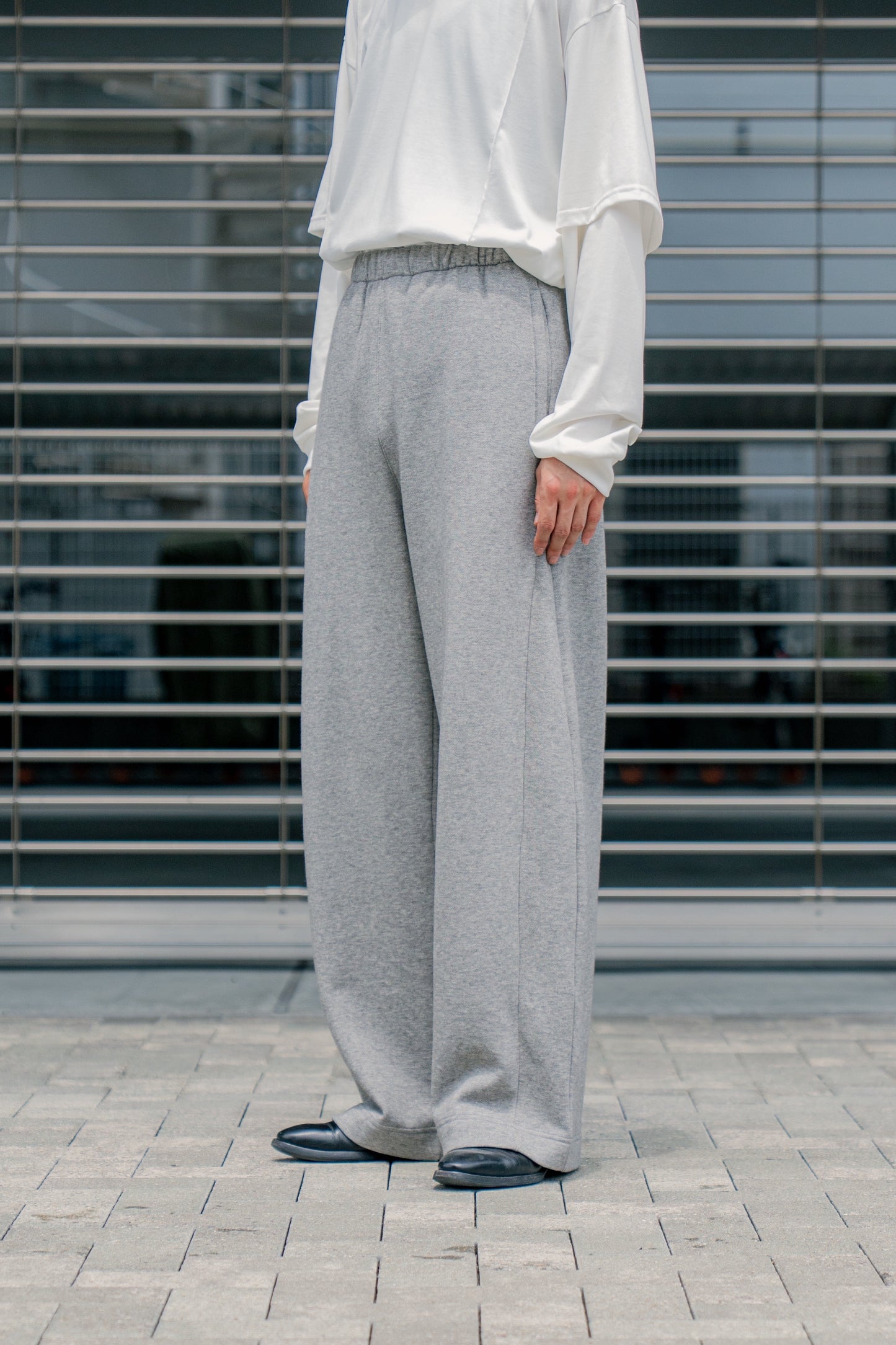 YAK/COTTON SWEAT EASY TROUSERS(ST.1288)