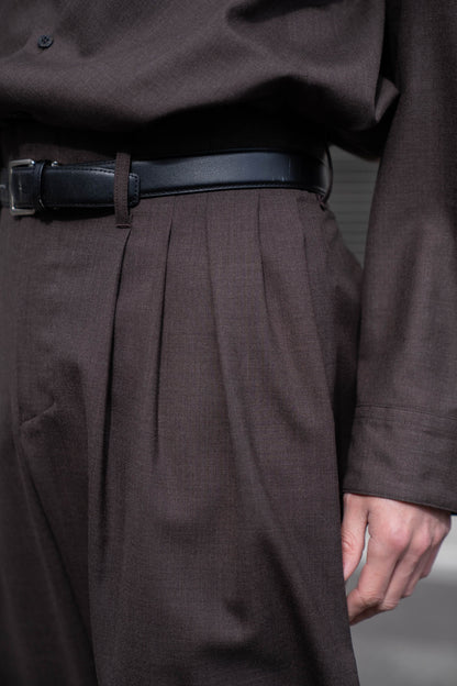 5 Tuck Trouser in Wool Tropical