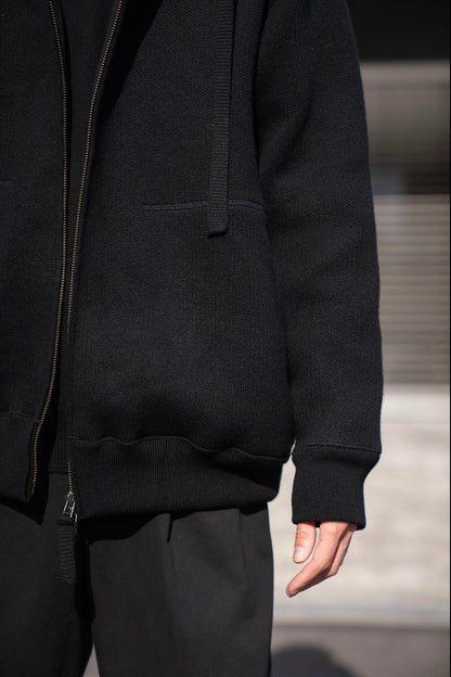 WOOL SWEAT ZIP HOODIE