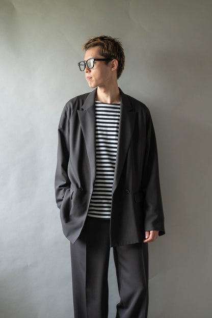 DOUBLE-BREASTED RELAX SHOULDER JACKET