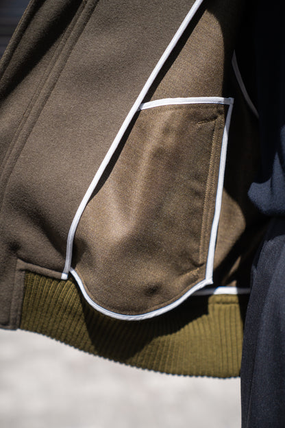 MA-1 BOMBER JACKET IN WOOL SERGE