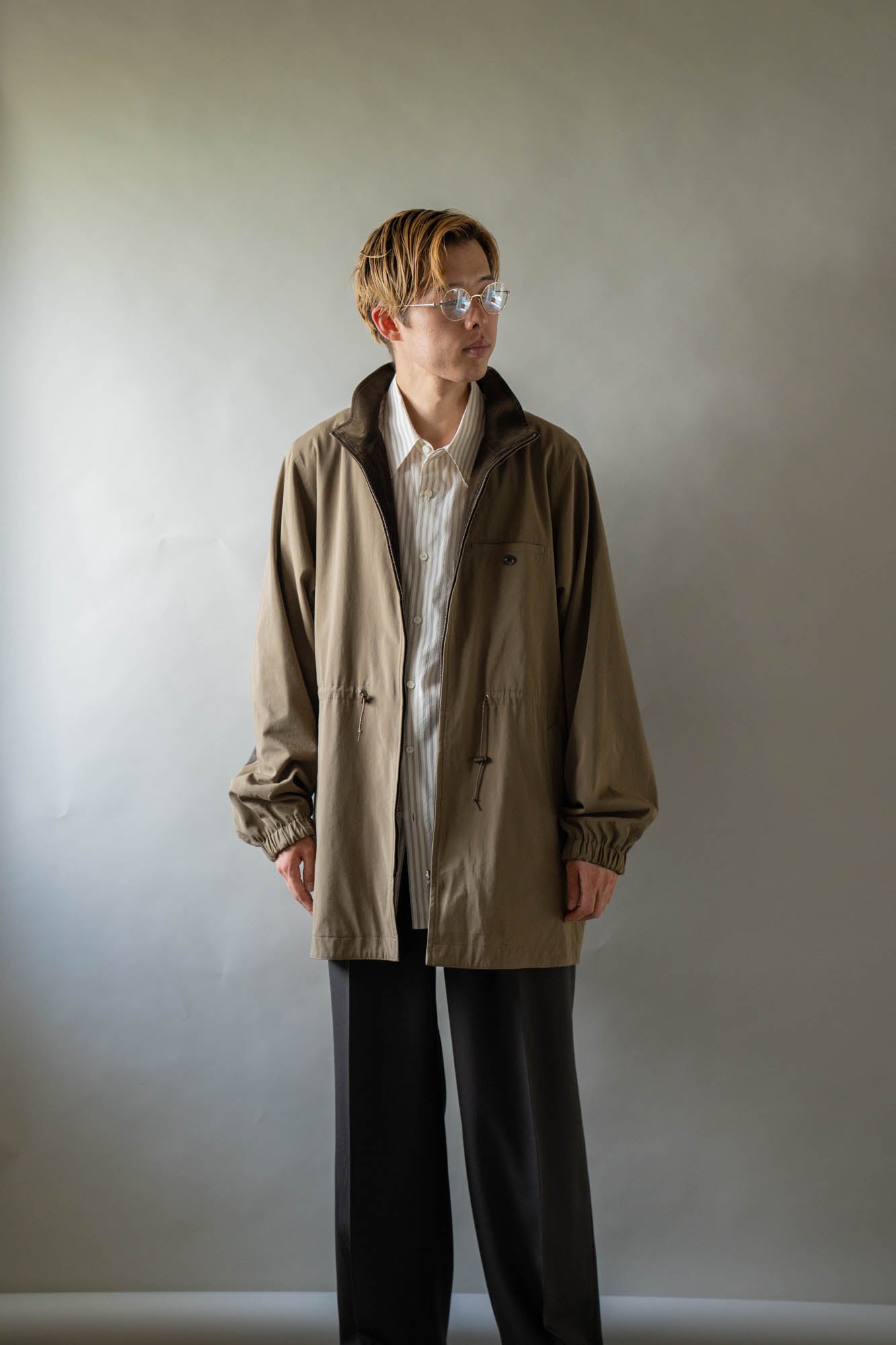 REVERSIBLE STAND-COLLAR BLOUSON