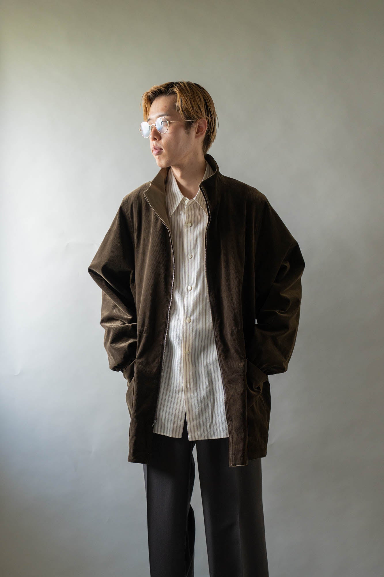 REVERSIBLE STAND-COLLAR BLOUSON