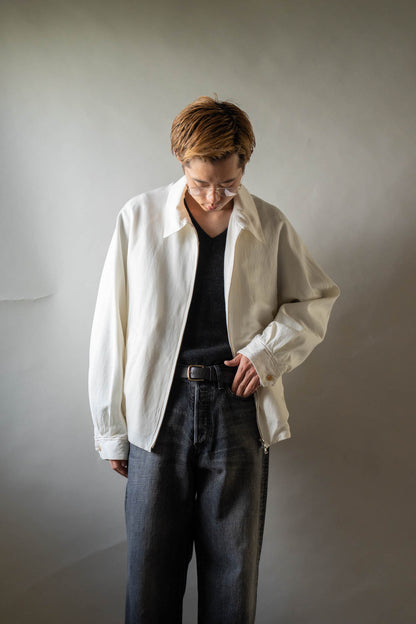 Washed Wool Silk Sports Jacket