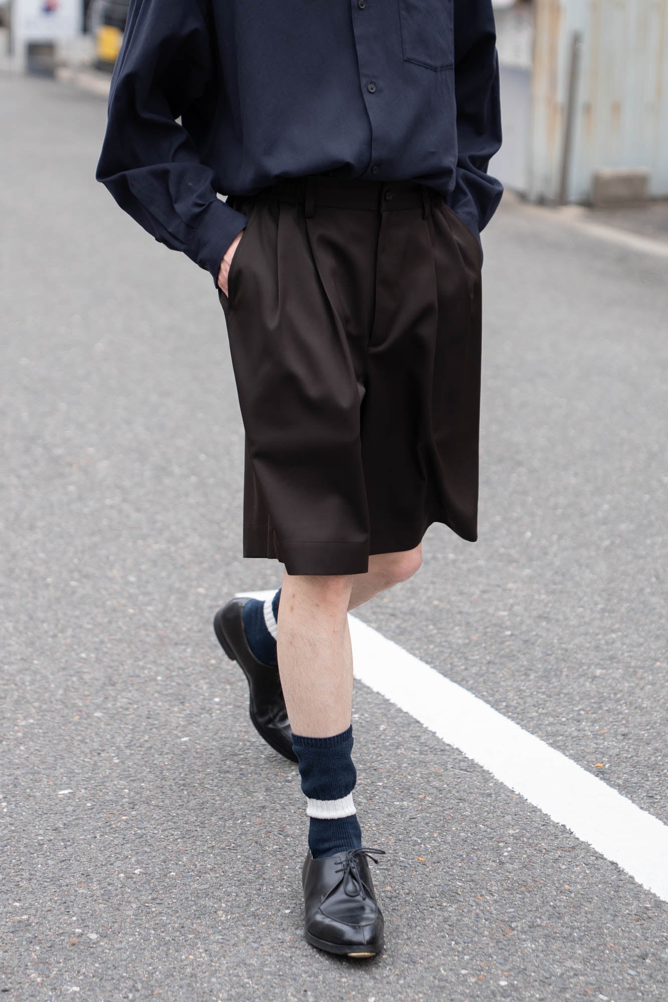 WIDE EASY SHORT TROUSERS(ST.1435)