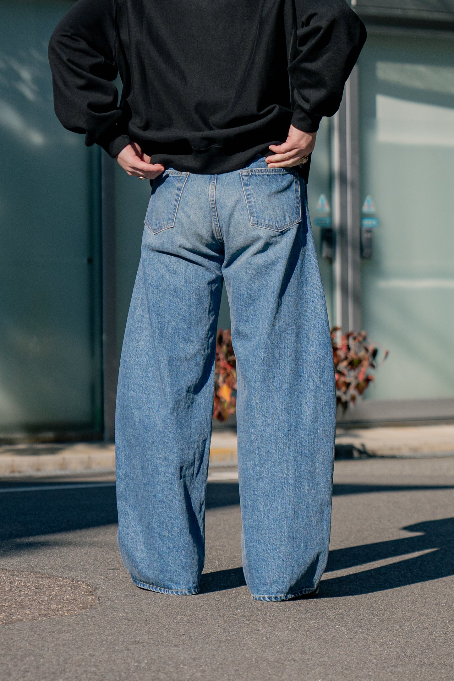 DEFORMATION WIDE VINTAGE DENIM JEANS (ST.1072)