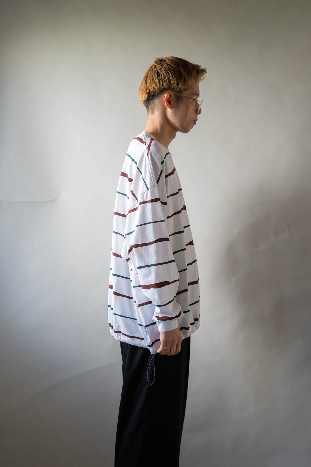 SUPER BIG STRIPE LS TEE