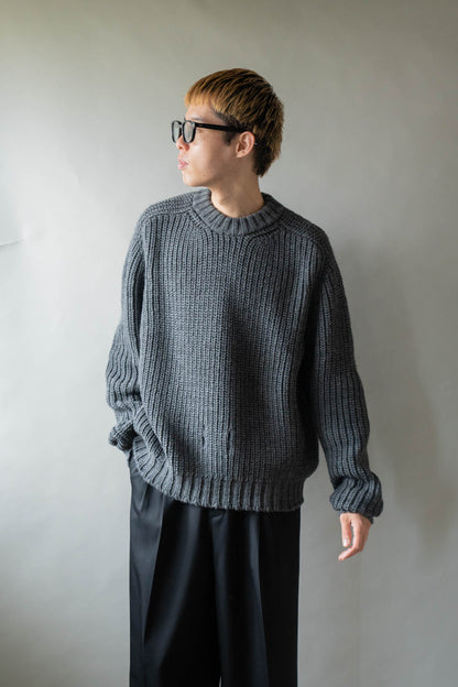 Belt. Slit Knit in Merinos d`Arles