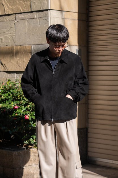 sheep suede light blouson