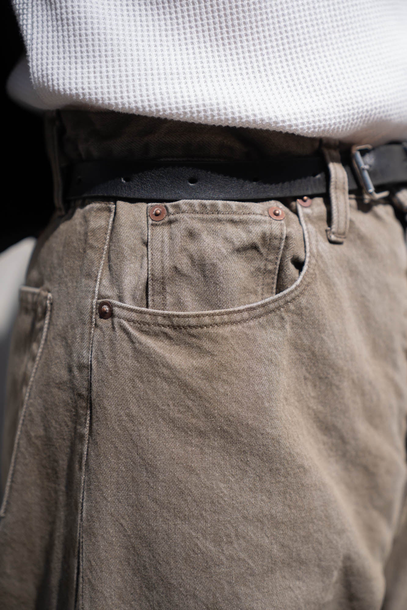 DEFORMATION WIDE COLOR DENIM PANTS(ST.1565)