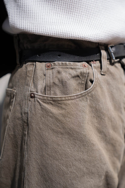 DEFORMATION WIDE COLOR DENIM PANTS(ST.1565)