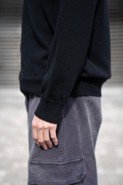 RIGID CASHMERE GARMENT DYED SWEATER P/O