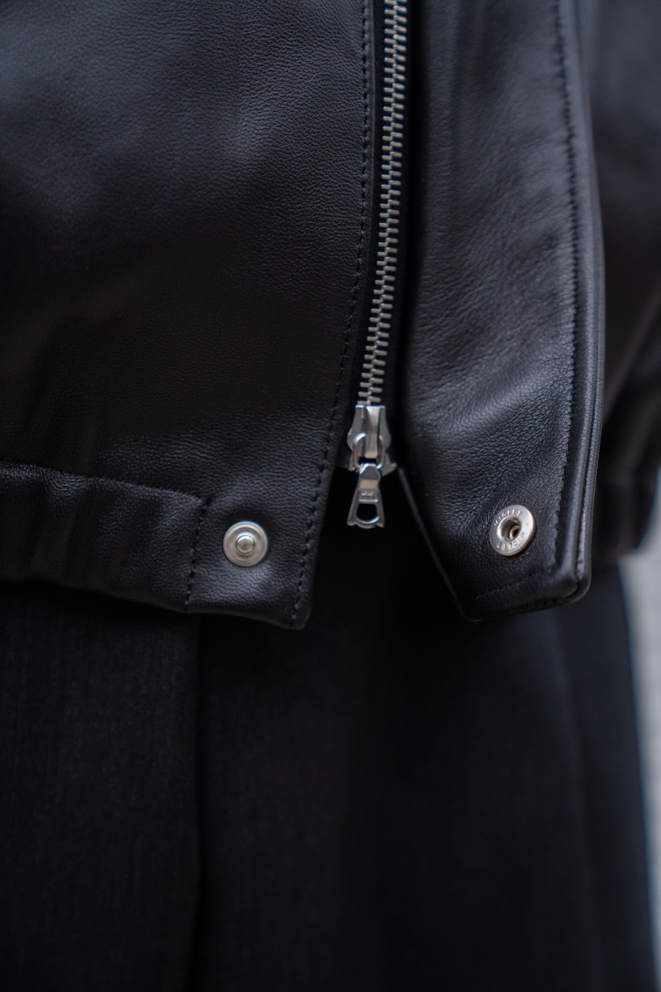 ssstein（シュタイン） 25AW - MOUTON COLLAR SHEEP LEATHER ZIP